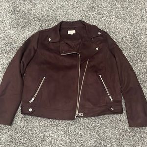 Ann Taylor Loft suede jacket large